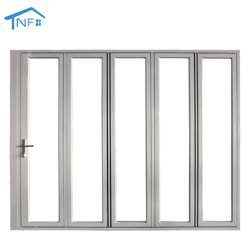 金属外折叠式玻璃门
