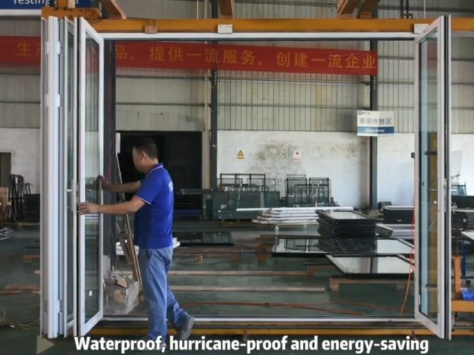 北美风格设计铝合金折叠门